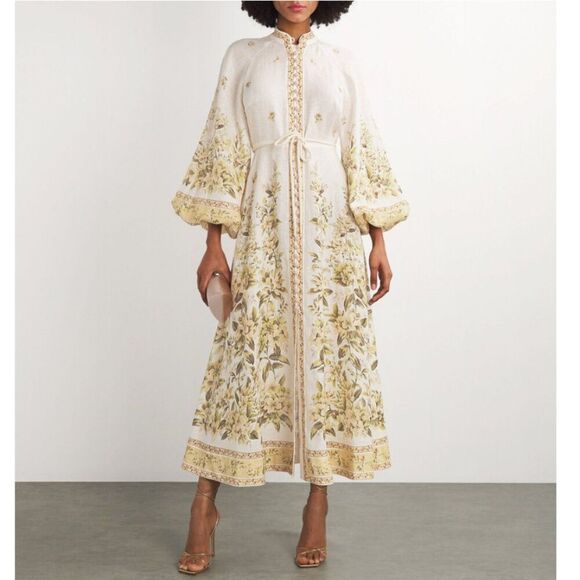 Zimmermann Dresses & Skirts - Brand New. Zimmermann floral print linen dress. AU 1, US 6